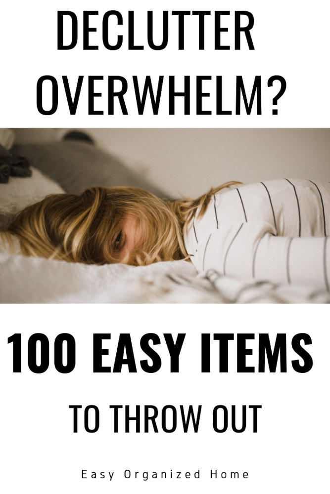 Can't decide what items to keep? What sparks joy? Start by decluttering these super easy items today #declutter #decluttering #declutteryourhome #declutteryourlife #howtodeclutter